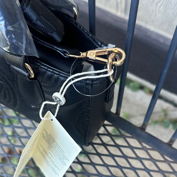 Valentino Orlandi Black Quilted Crossbody Bag with Bag Charm - Picture 14 of 16